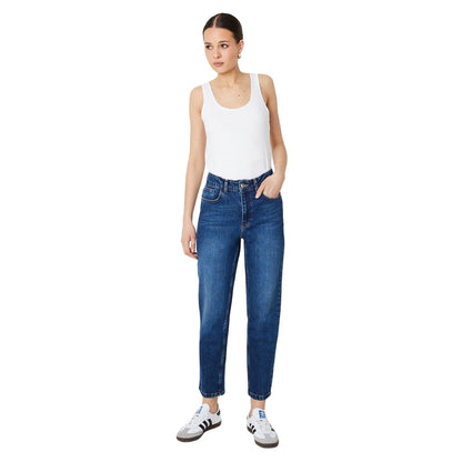 White - Side - Dorothy Perkins Womens-Ladies Cotton Scoop Neck Tall Vest Top