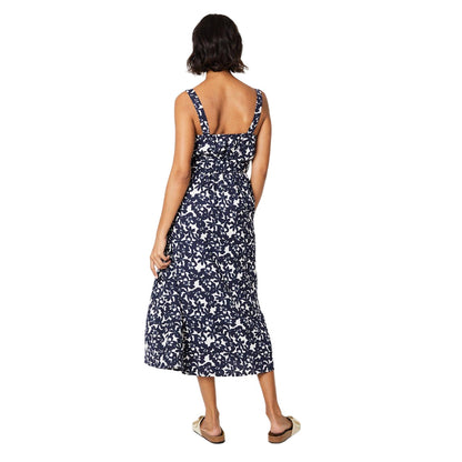 Monochrome - Back - Dorothy Perkins Womens-Ladies Floral Strappy Midi Dress
