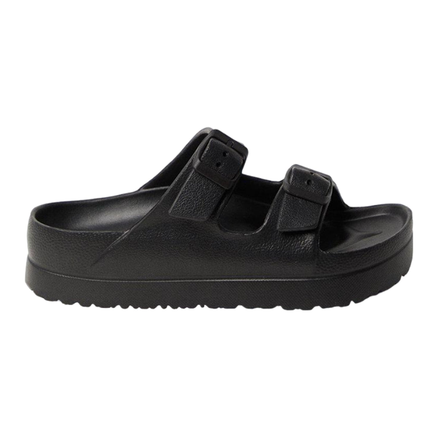 Black - Back - Dorothy Perkins Womens-Ladies Fabienne Double Buckle Sandals