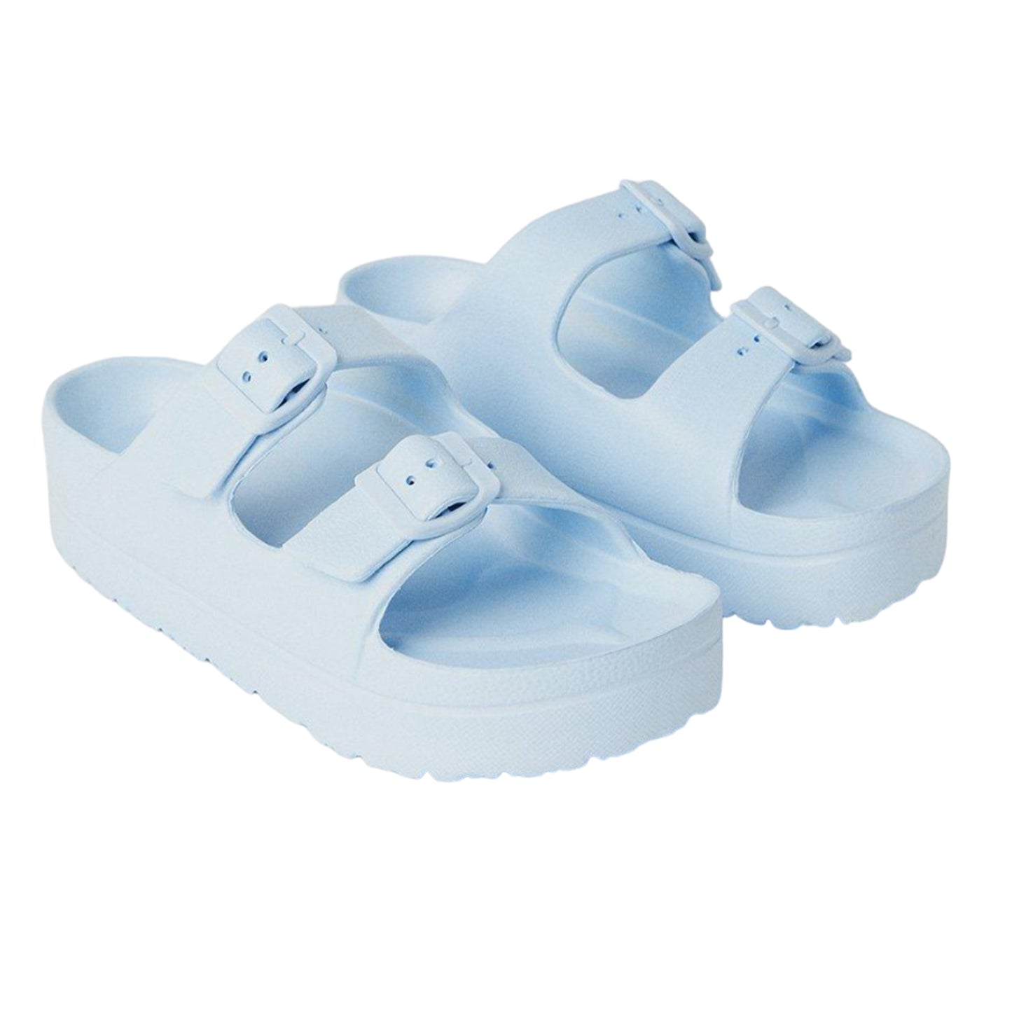 Blue - Front - Dorothy Perkins Womens-Ladies Fabienne Double Buckle Sandals
