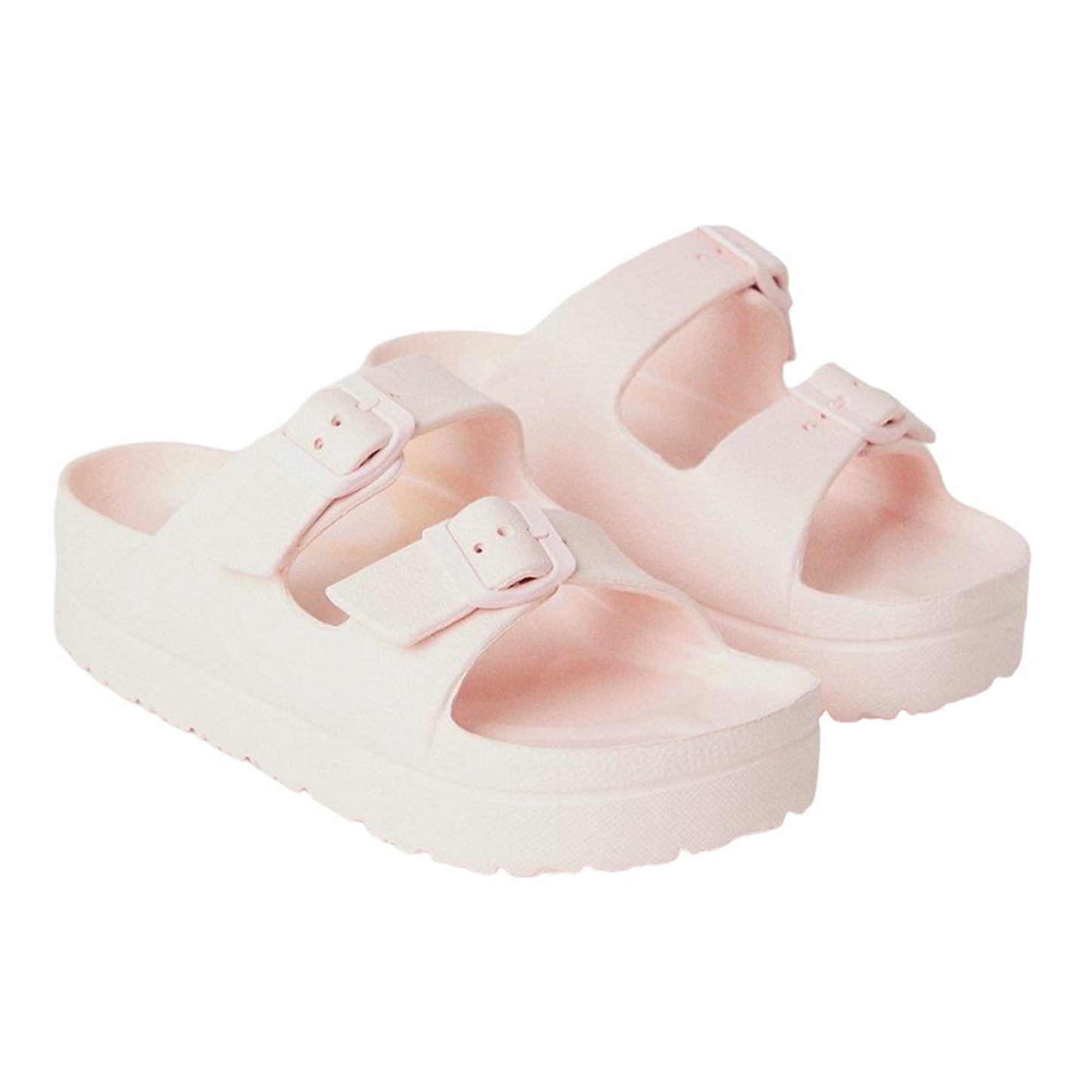 Pink - Front - Dorothy Perkins Womens-Ladies Fabienne Double Buckle Sandals