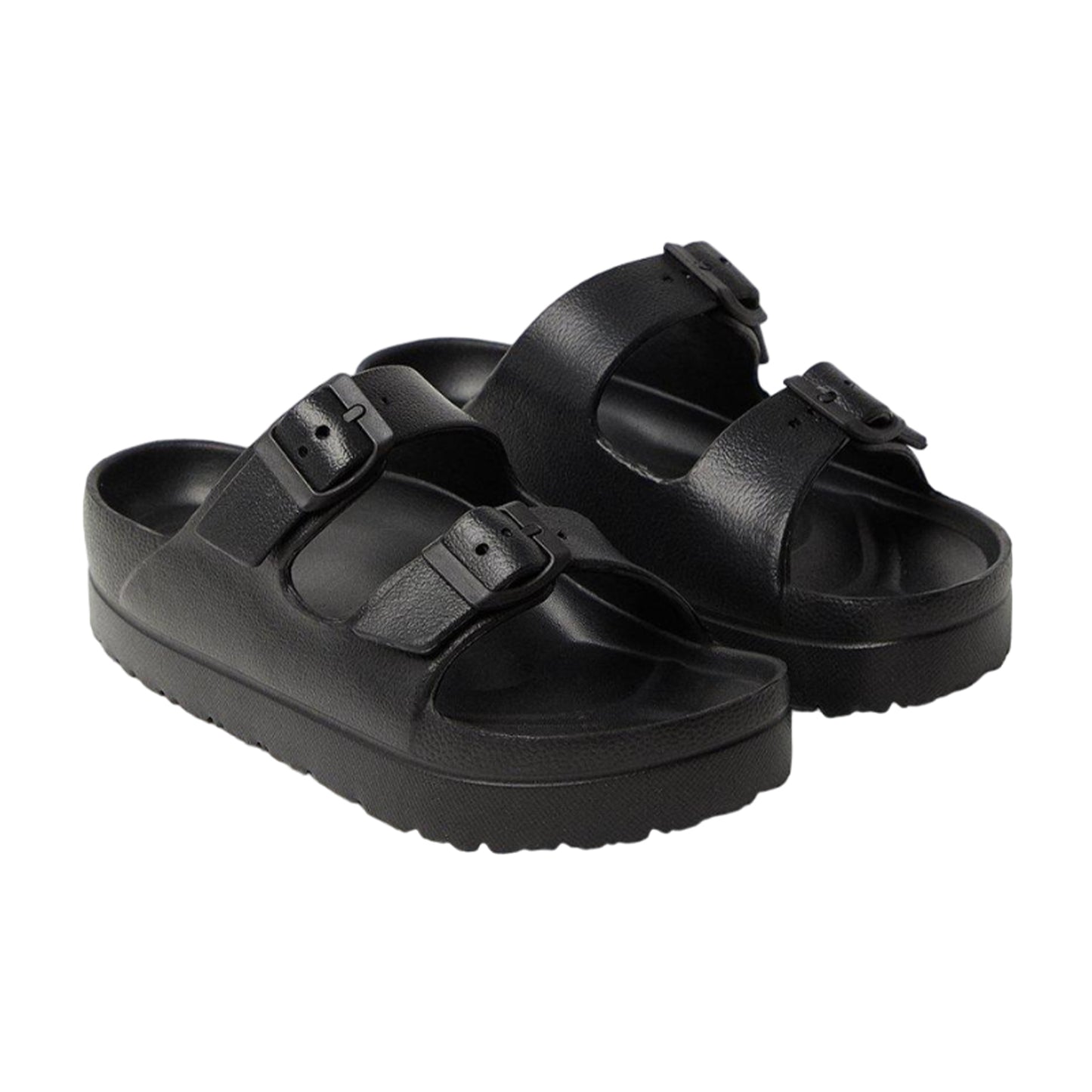 Black - Front - Dorothy Perkins Womens-Ladies Fabienne Double Buckle Sandals