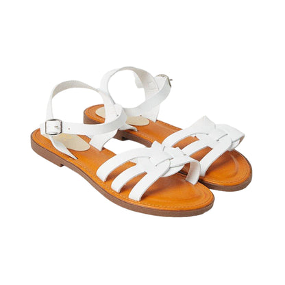 White - Front - Dorothy Perkins Womens-Ladies Femelu Interwoven Faux Leather Sandals