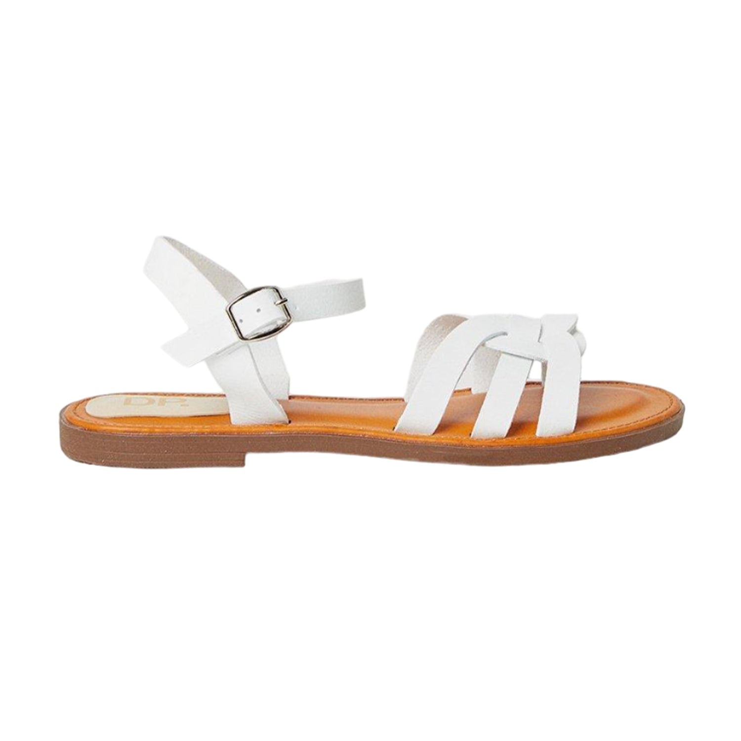 White - Back - Dorothy Perkins Womens-Ladies Femelu Interwoven Faux Leather Sandals