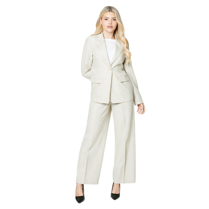Neutral - Side - Dorothy Perkins Womens-Ladies Stripe Blazer