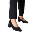 Natural Black - Side - Dorothy Perkins Womens-Ladies Elise Extra Wide Court Shoes