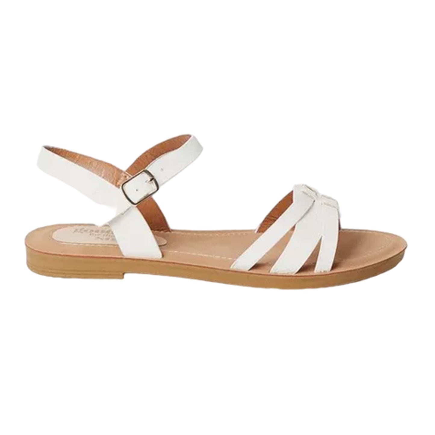White - Back - Good For The Sole Womens-Ladies Montanne Comfort Strappy Sandals
