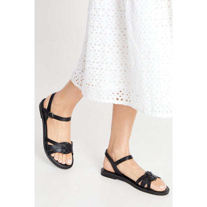 Black - Front - Good For The Sole Womens-Ladies Montanne Comfort Strappy Sandals