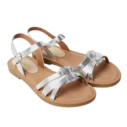 Silver - Front - Good For The Sole Womens-Ladies Montanne Comfort Strappy Sandals