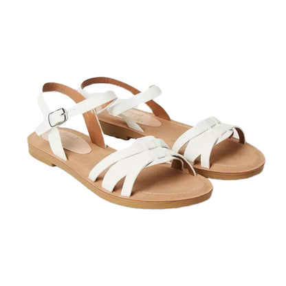 White - Front - Good For The Sole Womens-Ladies Montanne Comfort Strappy Sandals