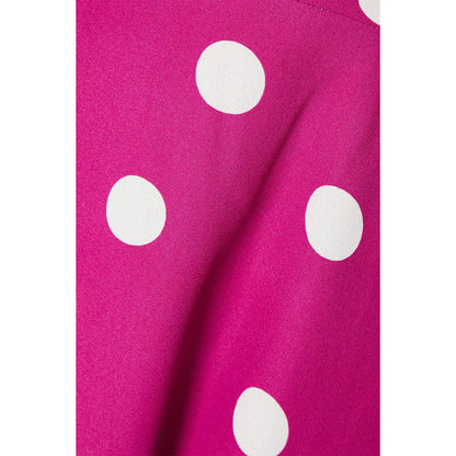 Purple - Side - Dorothy Perkins Womens-Ladies Polka Dot Front Tie Mini Dress