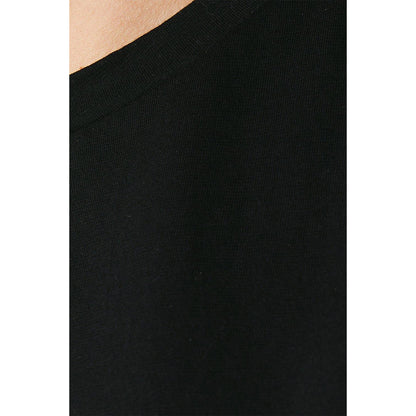 Black - Side - Dorothy Perkins Womens-Ladies Cotton Curved Roll Sleeve T-Shirt