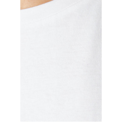 White - Side - Dorothy Perkins Womens-Ladies Cotton Tall Roll Sleeve T-Shirt