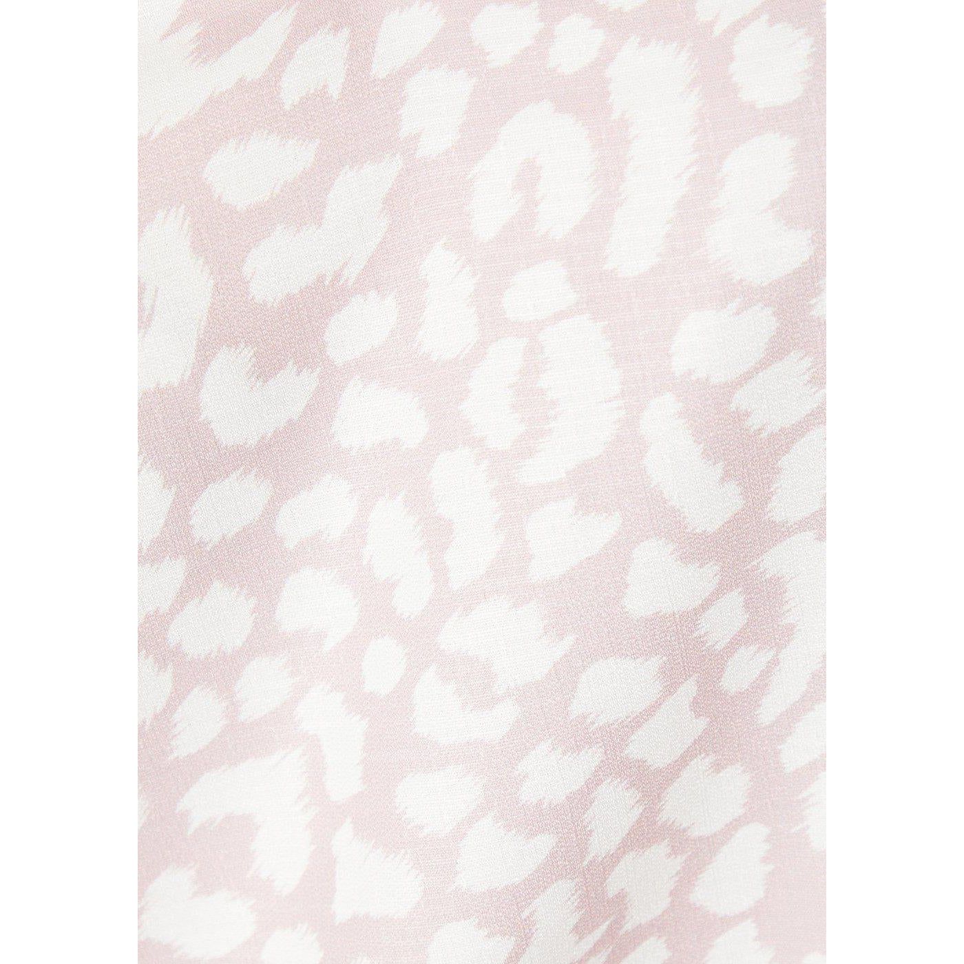 White-Light Brown - Side - Dorothy Perkins Womens-Ladies Animal Print Overhead Blouse
