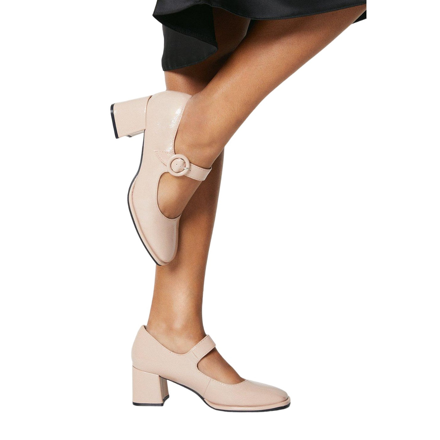 Blush - Lifestyle - Good For The Sole Womens-Ladies Camille Buckle Court Shoes