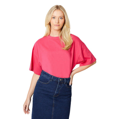 Pink - Front - Dorothy Perkins Womens-Ladies Slouch T-Shirt