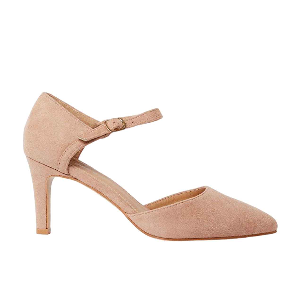 Blush - Back - Good For The Sole Womens-Ladies Emmy Wide Court Shoes