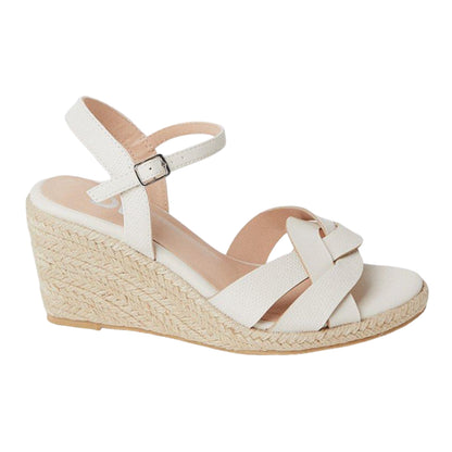 Bone - Back - Dorothy Perkins Womens-Ladies Comfort Rara Wide Wedges