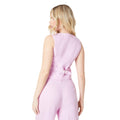 Blush - Back - Dorothy Perkins Womens-Ladies Linen-Look Waistcoat