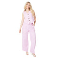 Blush - Side - Dorothy Perkins Womens-Ladies Linen-Look Waistcoat