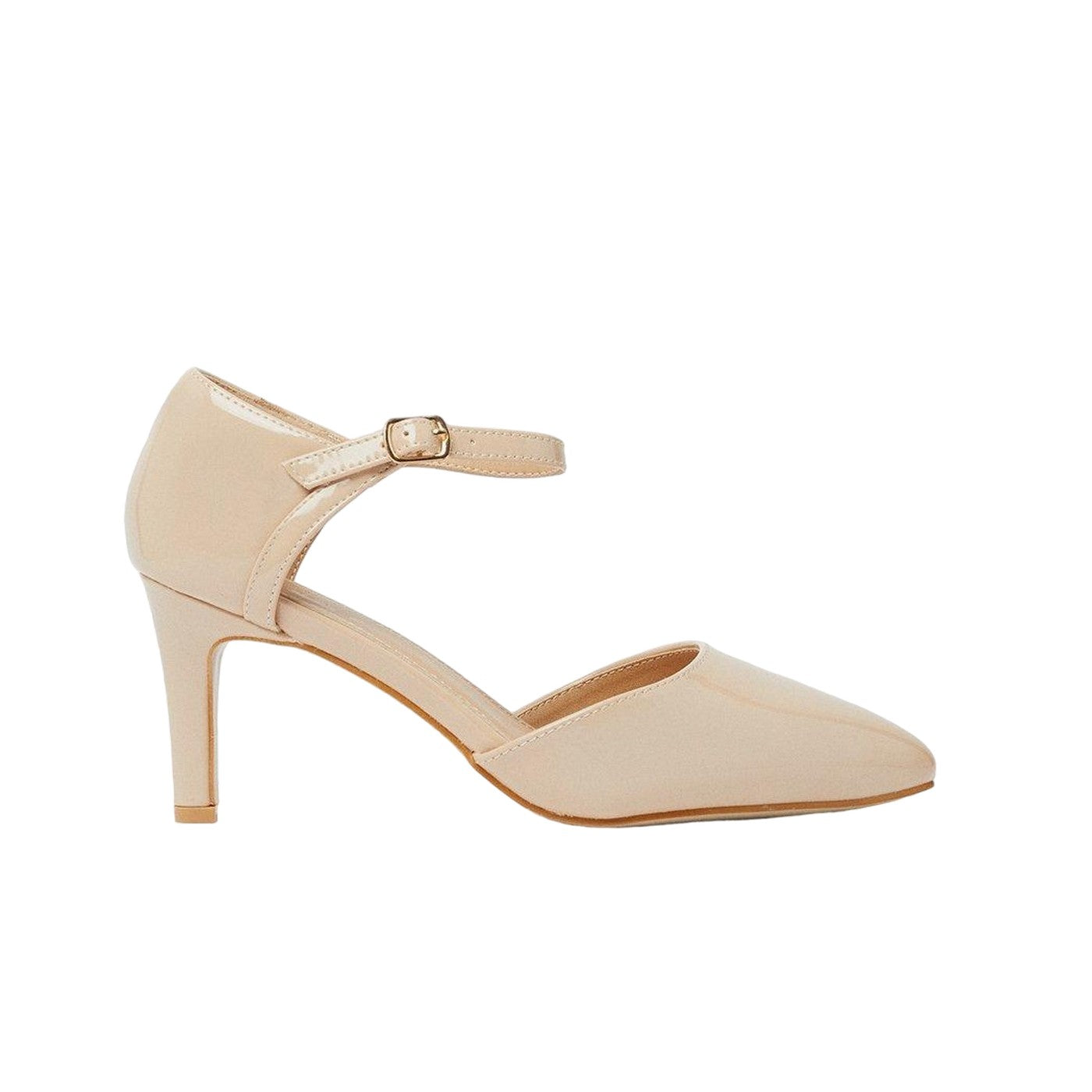 Blush - Back - Good For The Sole Womens-Ladies Emmy Extra Wide Court Shoes
