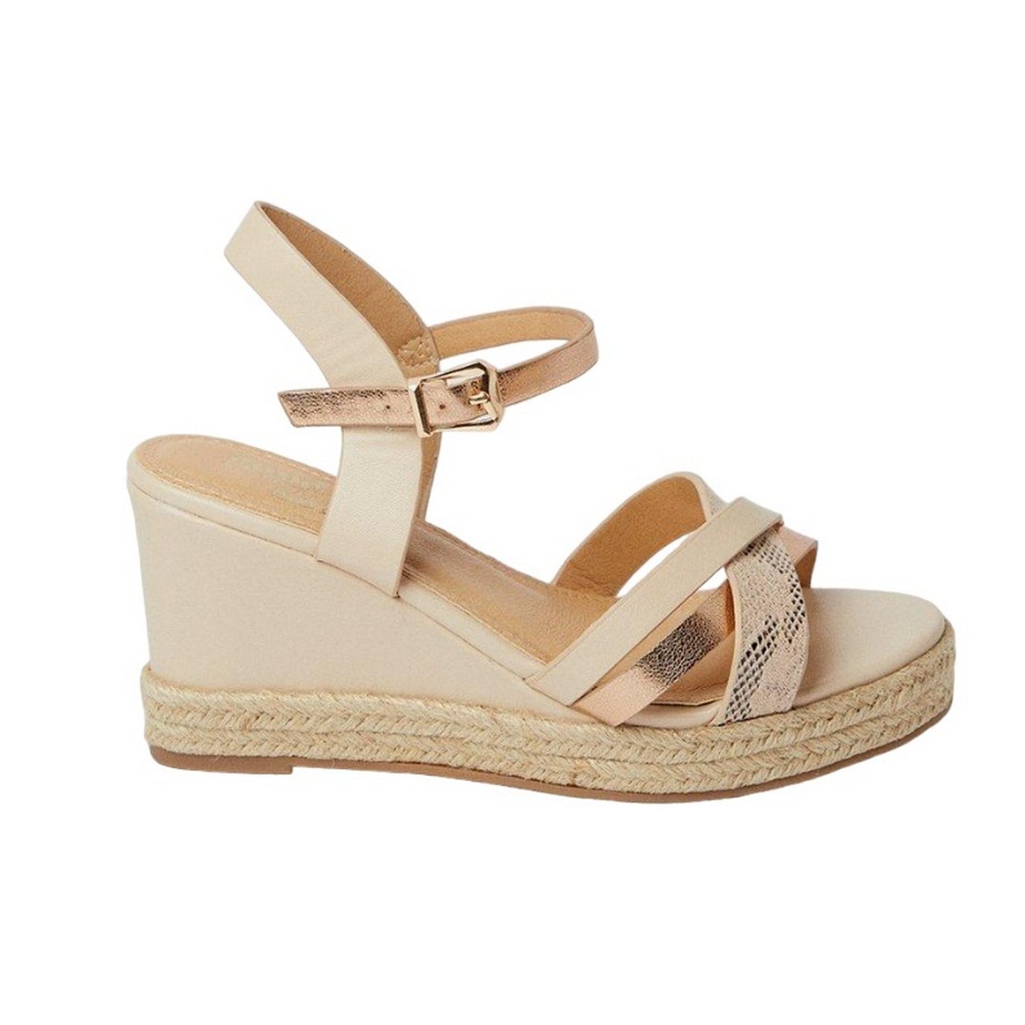 Blush - Back - Good For The Sole Womens-Ladies Amber Extra Wide Wedge