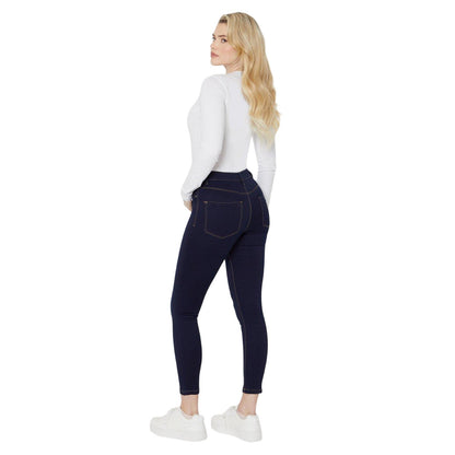 Indigo - Back - Dorothy Perkins Womens-Ladies Skinny Ankle Grazer Jeans