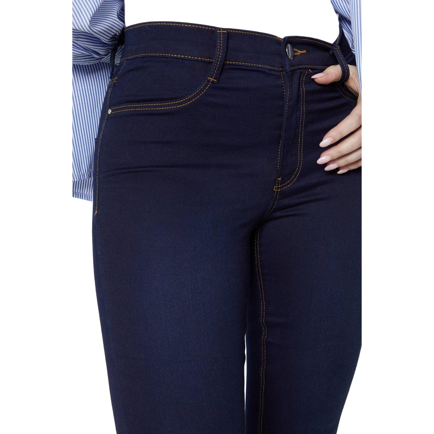 Indigo - Side - Dorothy Perkins Womens-Ladies Skinny Ankle Grazer Jeans