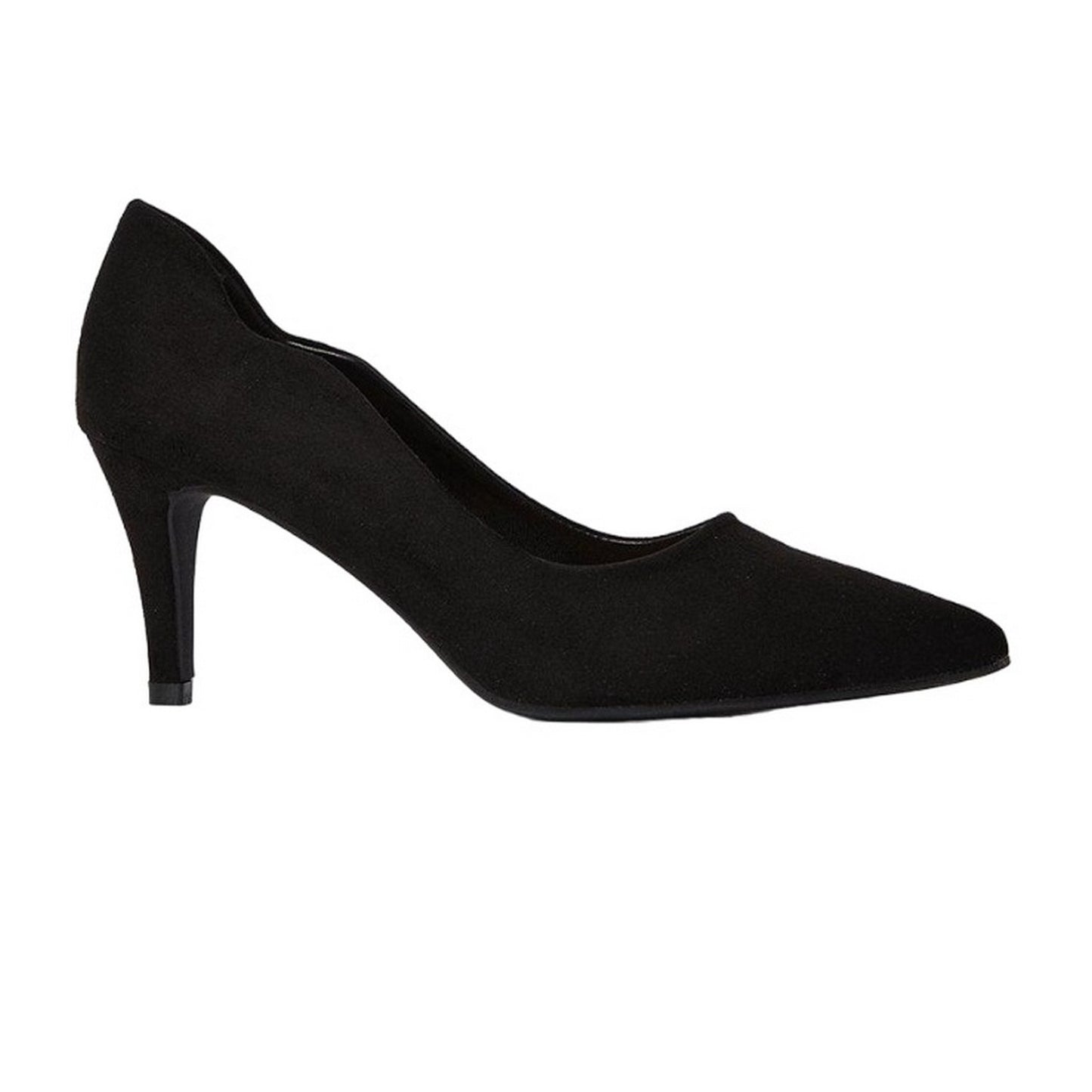 Natural Black - Back - Principles Womens-Ladies Dayton Pointed Medium Heel Court Shoes