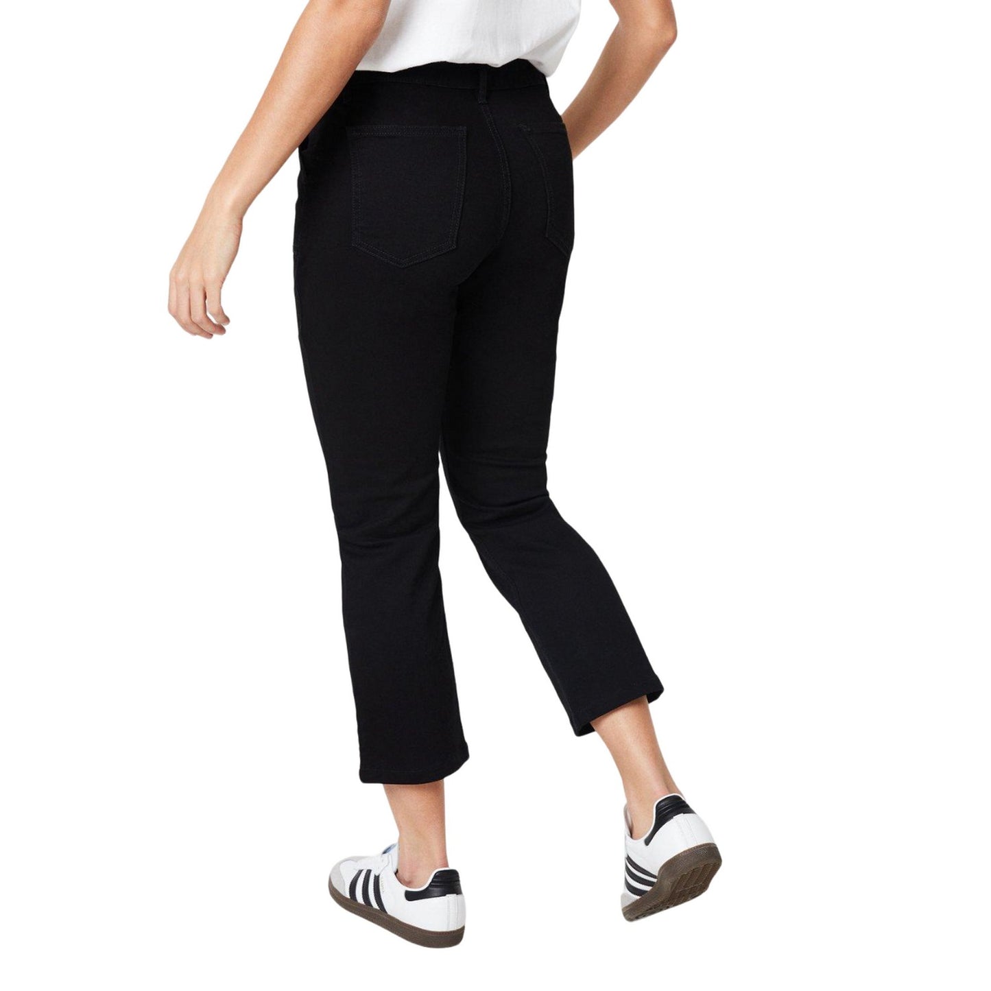 True Black - Back - Dorothy Perkins Womens-Ladies Petite Slim Jeans