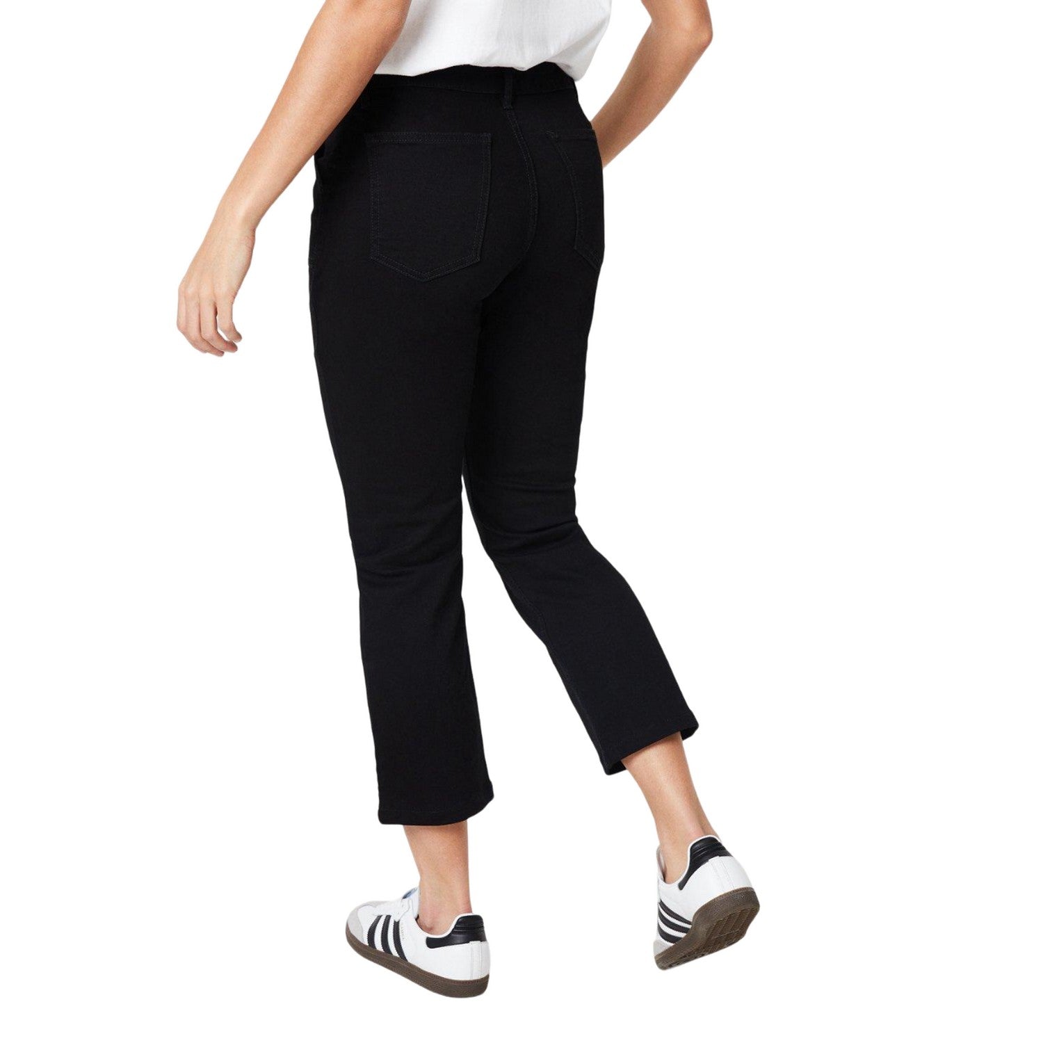 True Black - Back - Dorothy Perkins Womens-Ladies Petite Slim Jeans