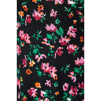 Multicoloured - Side - Dorothy Perkins Womens-Ladies Wrap Puff Sleeve Top