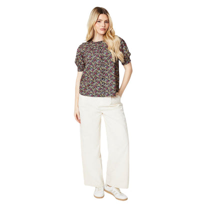 Multicoloured - Side - Dorothy Perkins Womens-Ladies Ditsy Print Button Through Top