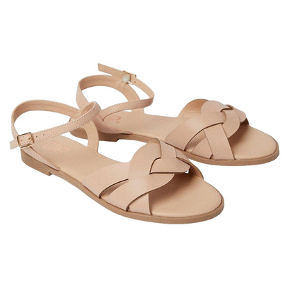 Blush - Front - Dorothy Perkins Womens-Ladies Fara Weave Flat Heel Sandals