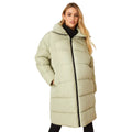 Sage - Front - Dorothy Perkins Womens-Ladies Longline Padded Maternity Coat