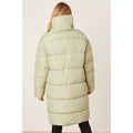 Sage - Back - Dorothy Perkins Womens-Ladies Longline Padded Maternity Coat