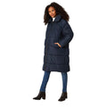 Navy - Front - Dorothy Perkins Womens-Ladies Longline Padded Maternity Coat