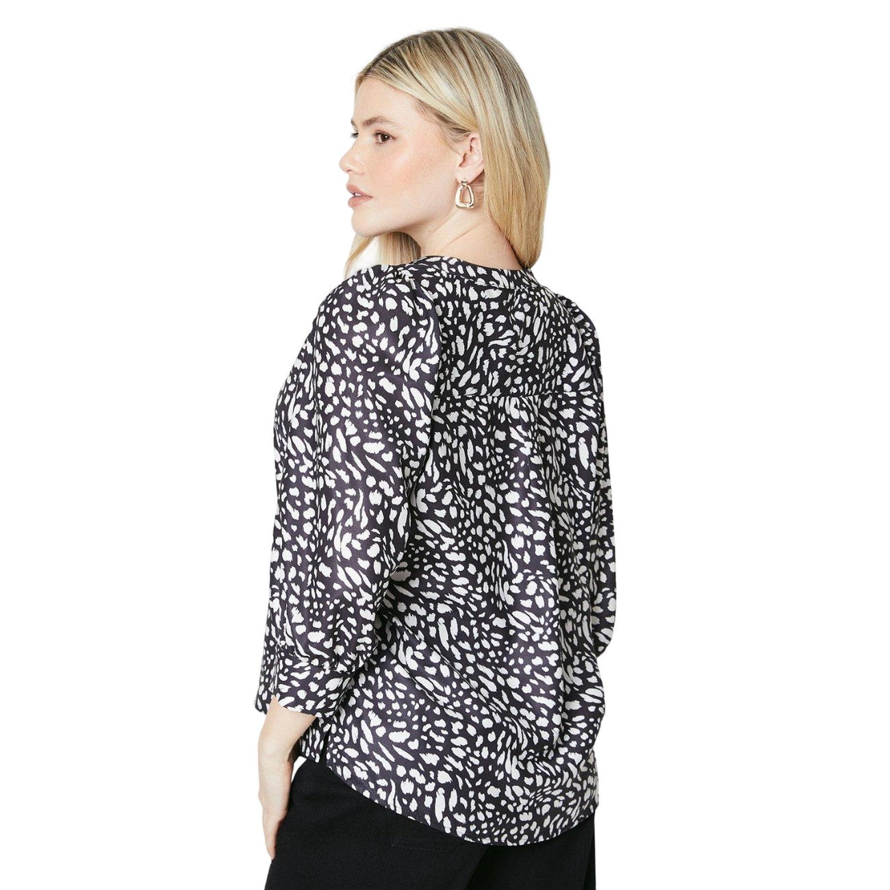 Monochrome - Back - Dorothy Perkins Womens-Ladies Overhead Blouse