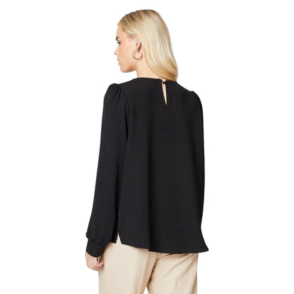 Black - Back - Dorothy Perkins Womens-Ladies Overhead Petite Blouse