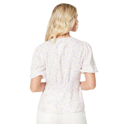 Lilac - Back - Dorothy Perkins Womens-Ladies Button Through Blouse