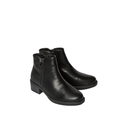 Black - Front - Dorothy Perkins Womens-Ladies Amethyst Side Zip Ankle Boots