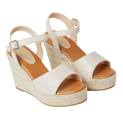 Stone - Front - Dorothy Perkins Womens-Ladies Rita Wedge Heel Espadrilles