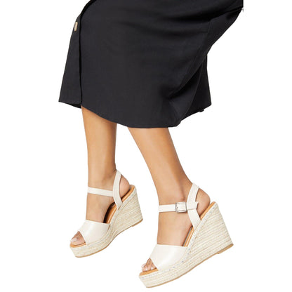 Stone - Side - Dorothy Perkins Womens-Ladies Rita Wedge Heel Espadrilles