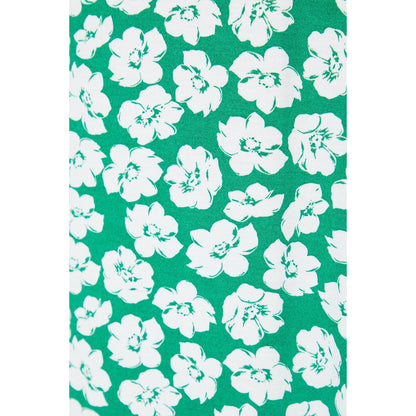 Green-White - Side - Dorothy Perkins Womens-Ladies Scoop Neck Petite Sleeveless Midi Dress