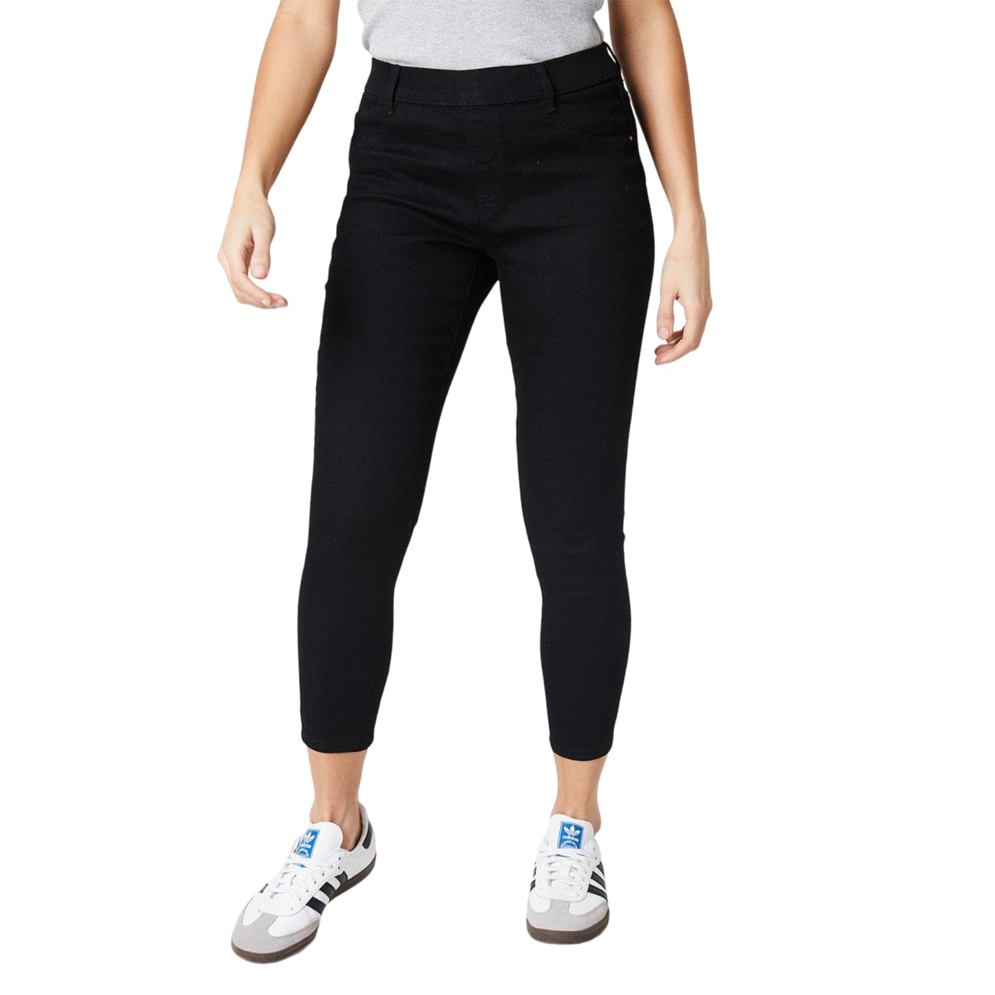 Black - Front - Dorothy Perkins Womens-Ladies Petite Skinny Ankle Grazer Jegging