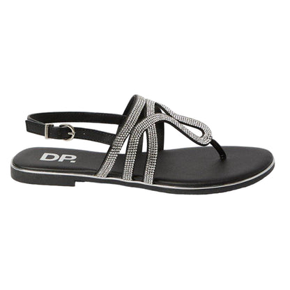 Black - Back - Dorothy Perkins Womens-Ladies Frida Embellished Wide Sandals