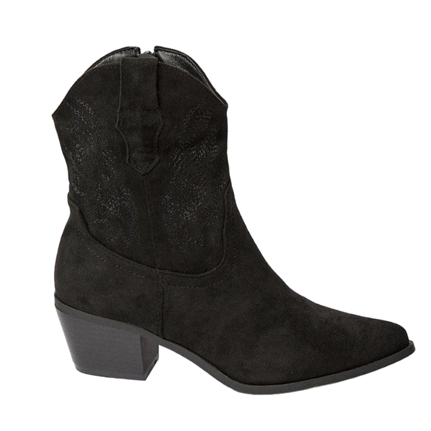 Natural Black - Back - Faith Womens-Ladies Anita Embroidered Western Boots