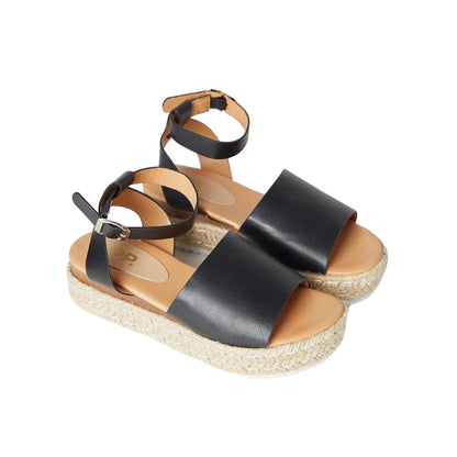 Black - Front - Dorothy Perkins Womens-Ladies Rubi Ankle Strap Wedge Sandals