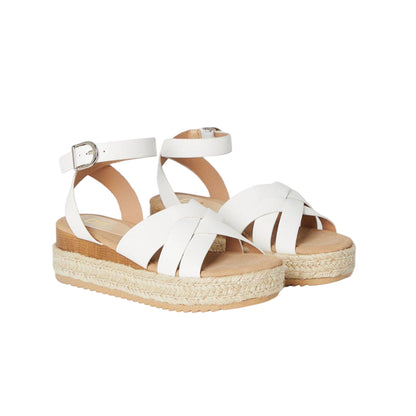 White - Front - Dorothy Perkins Womens-Ladies Rudi Interwoven Wedge Sandals
