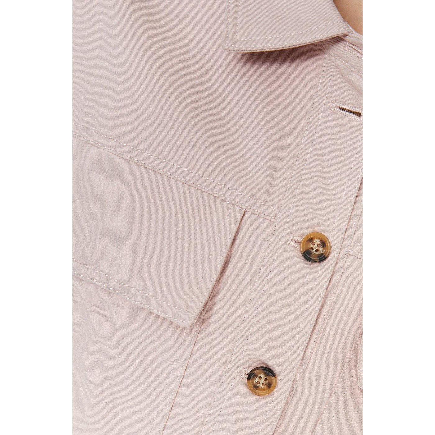Blush - Side - Dorothy Perkins Womens-Ladies Utility Coat
